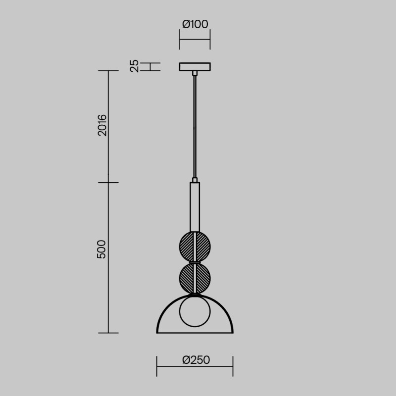 Подвесной светильник Freya FR5482PL-01BS1