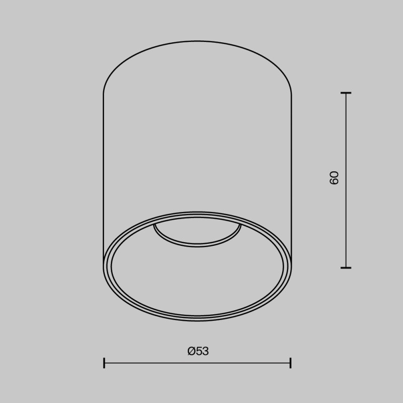 Накладной светильник Maytoni Technical C064CL-5W2.7K-RD-WB