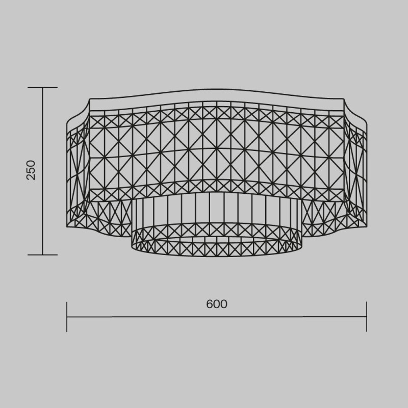 Накладная люстра Maytoni DIA005CL-10G