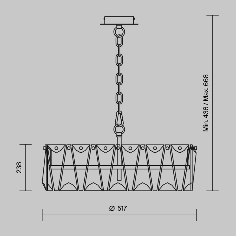 Подвесная люстра Maytoni MOD043PL-06G