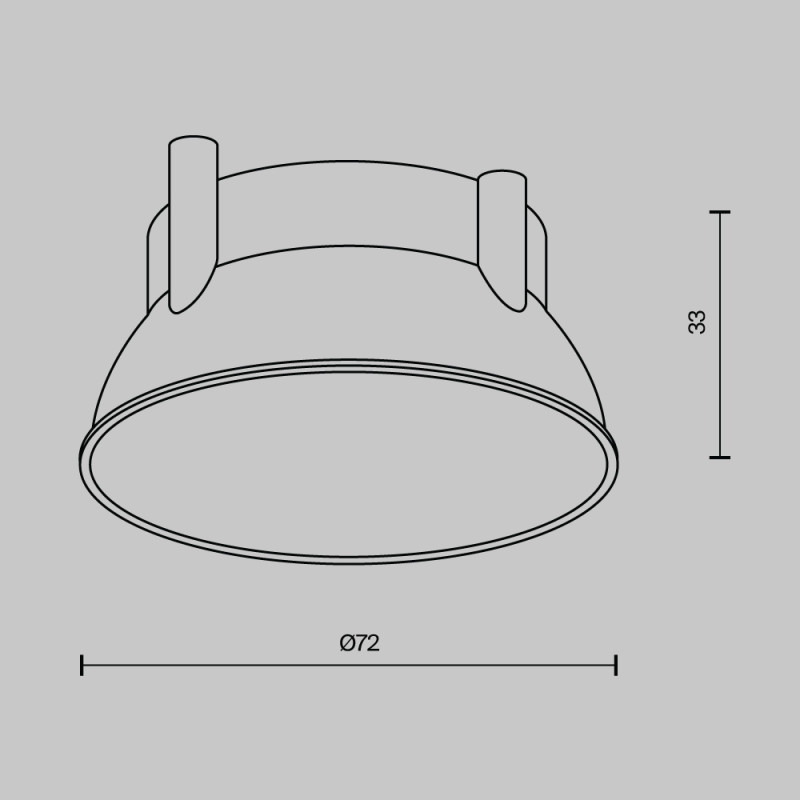 Вставка Maytoni Technical Ring12-15W-RD-BS