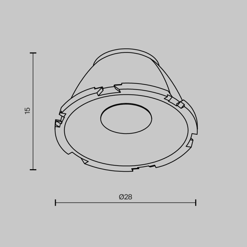 Линза Maytoni Technical LensCD28-15