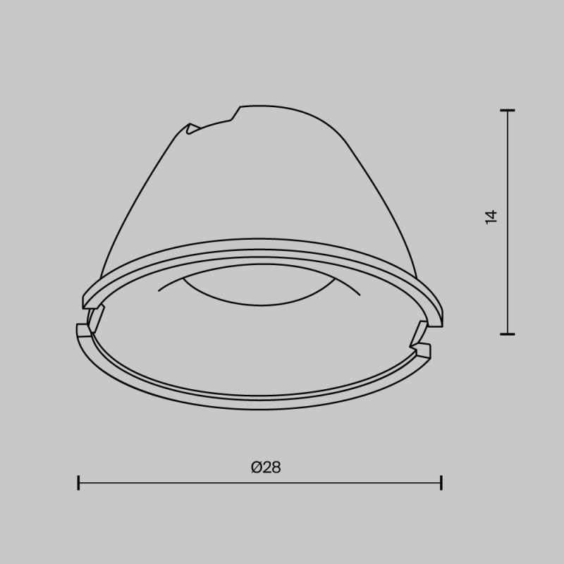 Линза Maytoni Technical LensD28-15