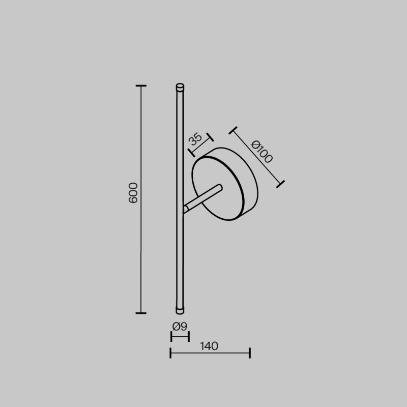 Бра Maytoni Technical C084WL-L7BS2.7K