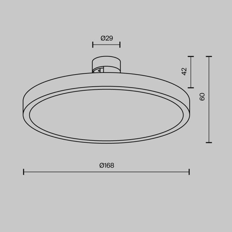 Светильник на шине Maytoni Technical TR153-1-10W4K-BS