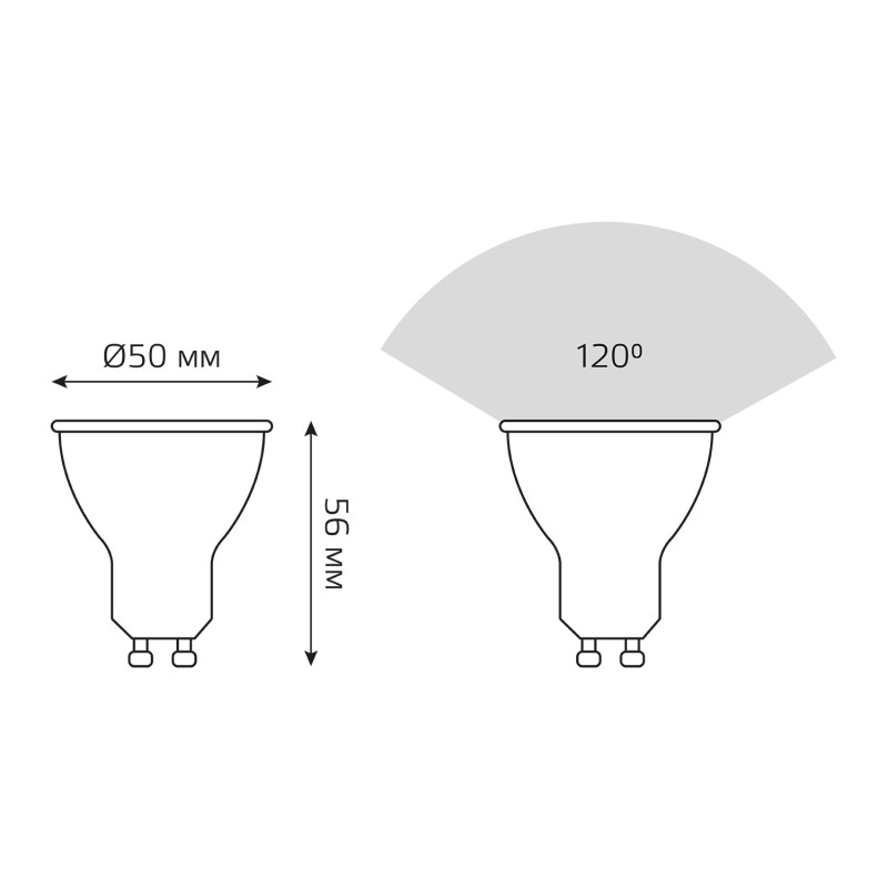 Светодиодная лампа Gauss 101506105-D