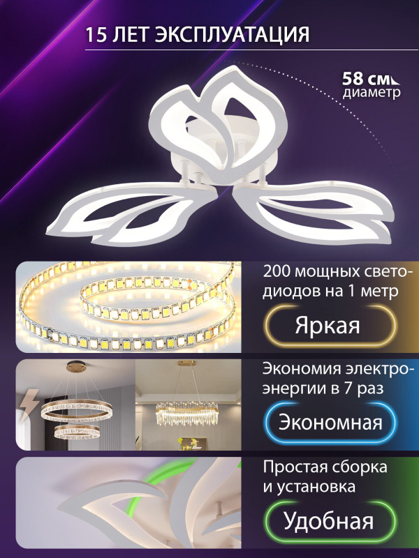 Накладной светильник Natali Kovaltseva LED LAMPS 81107/2C