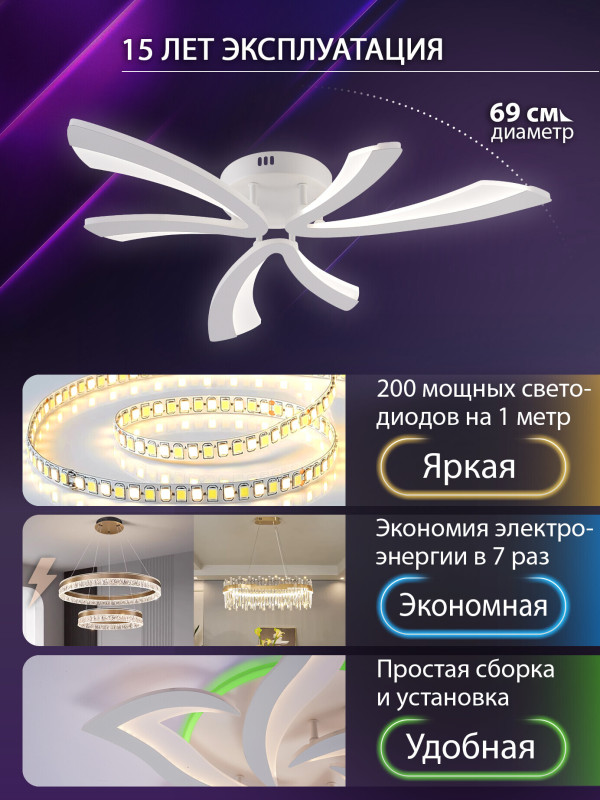 Накладной светильник Natali Kovaltseva LED LAMPS 81453