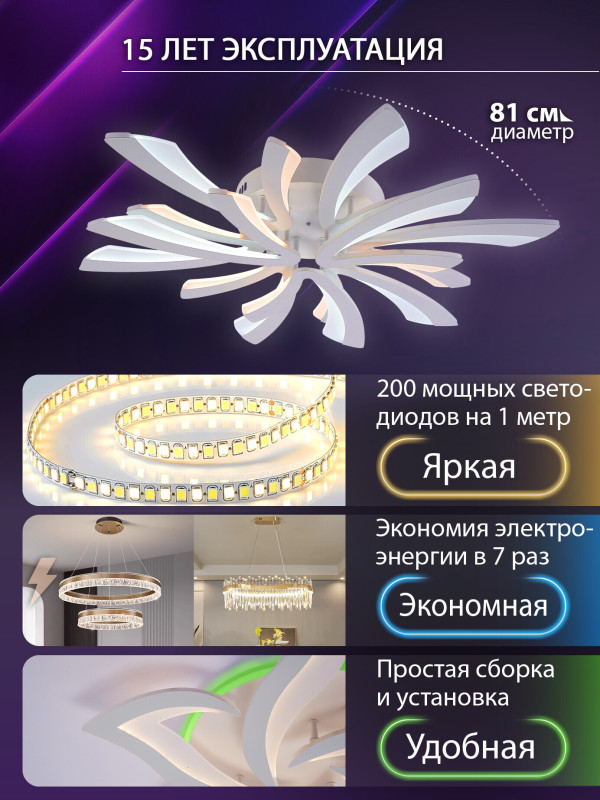 Накладной светильник Natali Kovaltseva LED LAMPS 81454