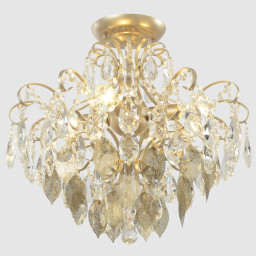 Накладная люстра Crystal Lux ESMIRALDA PL4 GOLD
