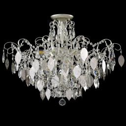 Накладная люстра Crystal Lux ESMIRALDA PL9 SILVER