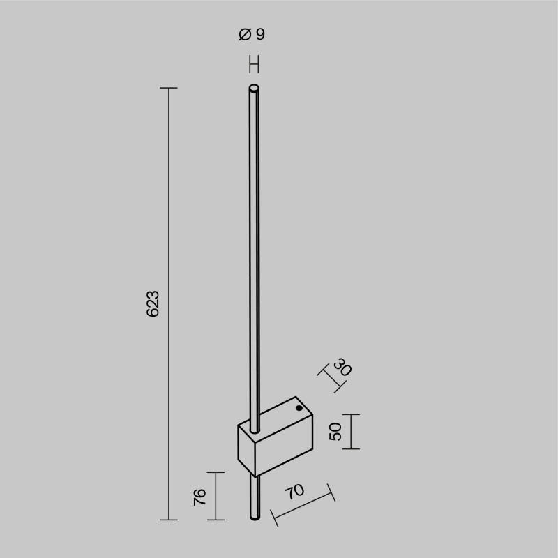 Бра Maytoni Technical C070WL-L6GB3K