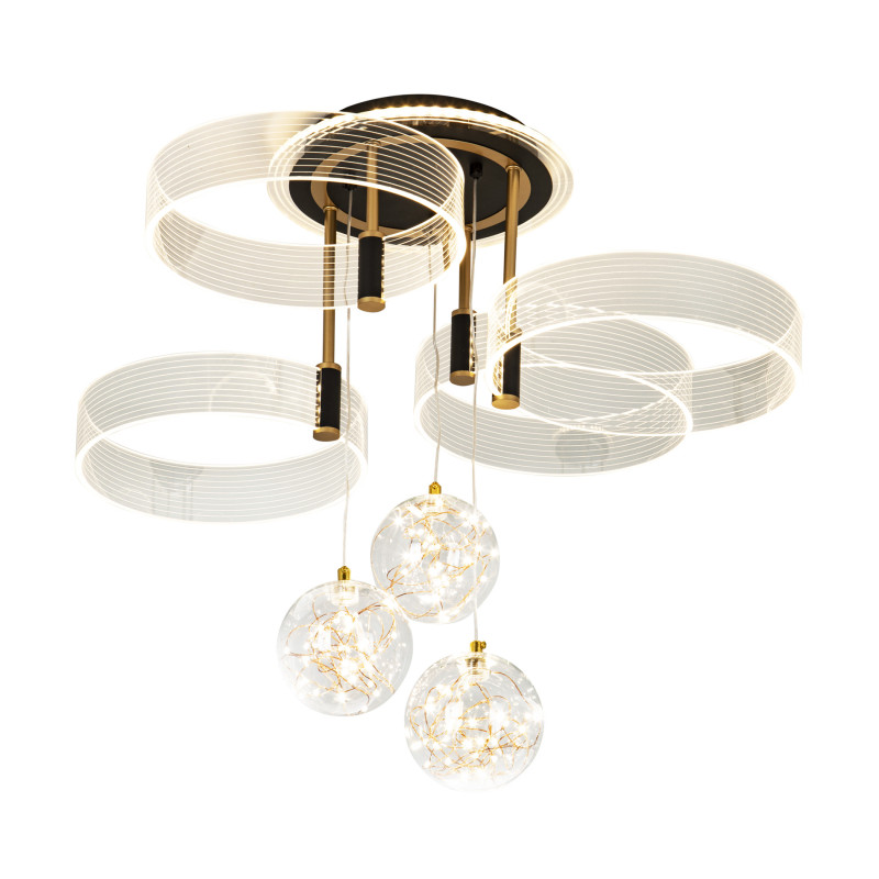 Накладная люстра LED4U L1040-750 BK 25400₽