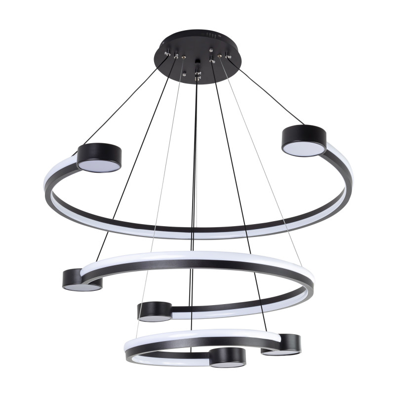 Каскадная люстра LED4U L7100-3 BK 24000₽