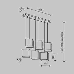 Подвесной светильник MODELUX MS.161.760 BS
