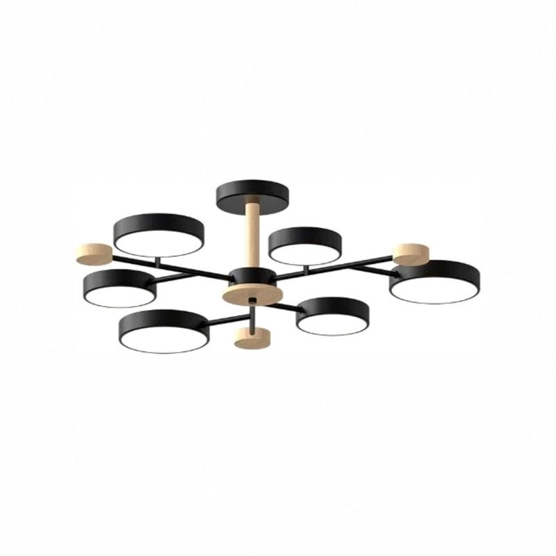 Люстра на штанге LED4U L3214-750 BK 8000₽