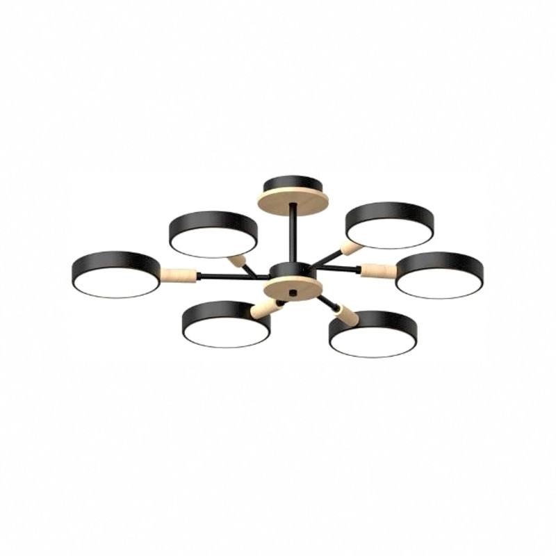 Люстра на штанге LED4U L3218-740 BK 8400₽