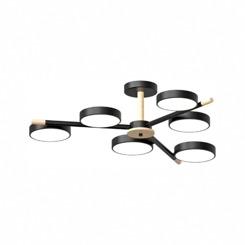 Люстра на штанге LED4U L3208-800 BK 9000₽