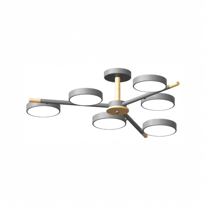 Люстра на штанге LED4U L3208-800 GR 9000₽