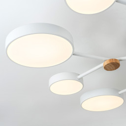 Люстра на штанге LED4U L3201-960 WT