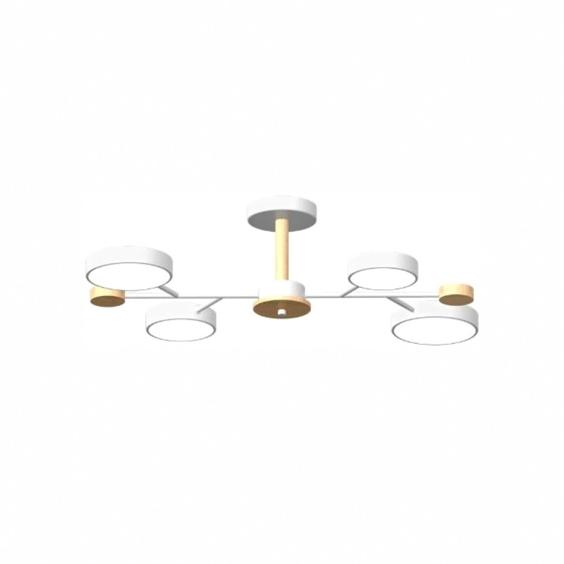 Люстра на штанге LED4U L3213-670 WH 5500₽