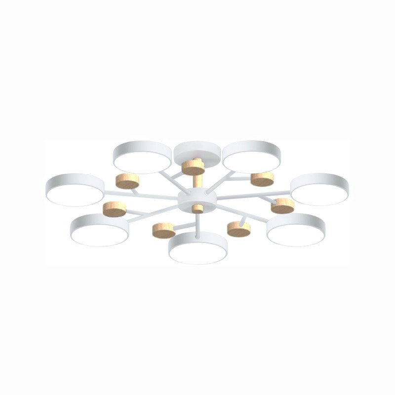 Люстра на штанге LED4U L3205-800 WH 9800₽