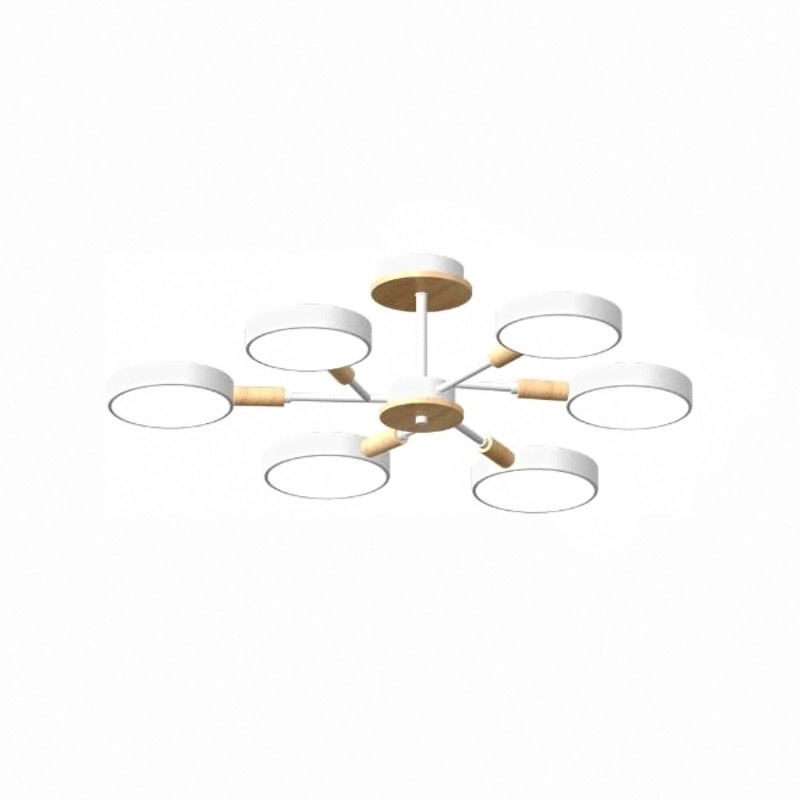 Люстра на штанге LED4U L3218-740 WH 8000₽