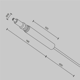 Подвод питания Maytoni Technical CA002PI-BS