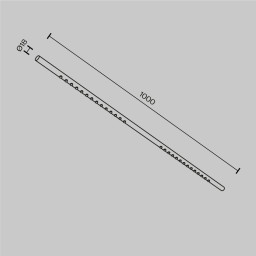 Светильник на шине Maytoni Technical C101CL-L1000-24W3-6K-BS