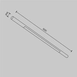 Светильник на шине Maytoni Technical C100CL-L500-12W3-6K-B