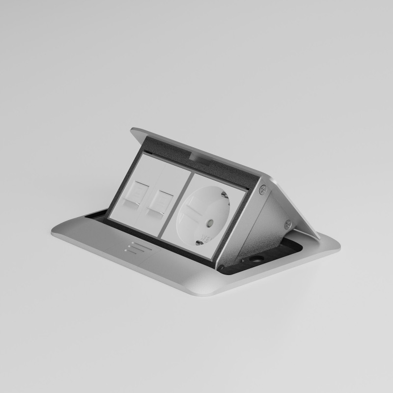 Розетка Werkel W8074065 серебряный 10400₽