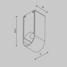 Соединитель для шинопровода Maytoni Technical CA010SM-BS