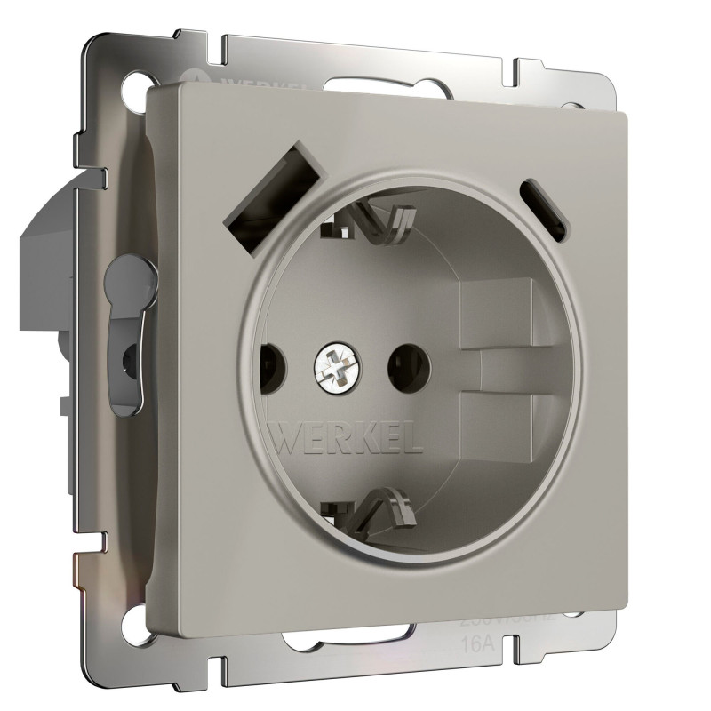 Розетка Werkel W1271704 дымчатый 11100₽