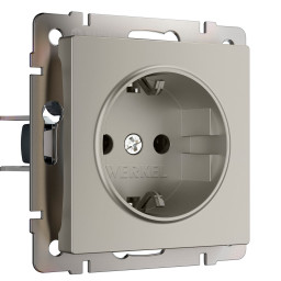 Розетка Werkel W1271104 дымчатый