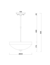 Люстра на штанге MyFar MR1526-4C