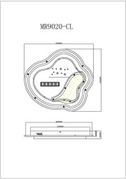 Накладной светильник MyFar MR9020-CL