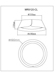 Накладной светильник MyFar MR9120-CL