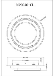 Накладной светильник MyFar MR9040-CL