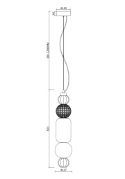 Подвесной светильник Maytoni P069PL-L35CH3K