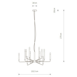 Подвесная люстра Nowodvorski 11463