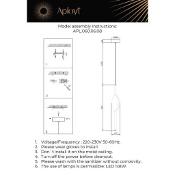 Подвесной светильник APLOYT APL.060.06.08
