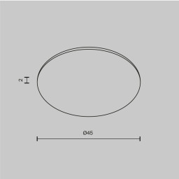 Линза Maytoni Technical Glass001-D45