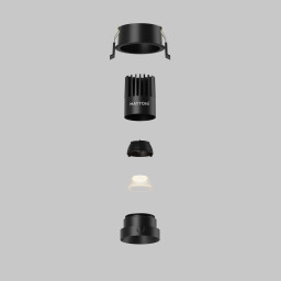 Встраиваемый светильник Maytoni DL115-10W-2.7K-B