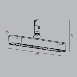 Светильник на шине Maytoni TR203-1-10W3K-S-B