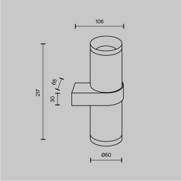 Бра Maytoni Technical C069WL-02MG