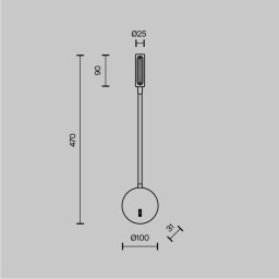 Бра Maytoni Technical C035WL-L3MG3K