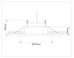 Встраиваемый светильник Ambrella Light TN51914