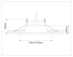 Встраиваемый светильник Ambrella Light TN51918