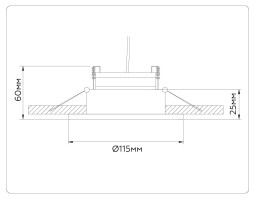 Встраиваемый светильник Ambrella Light TN52336