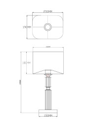 Настольная лампа Moderli V2621-1T